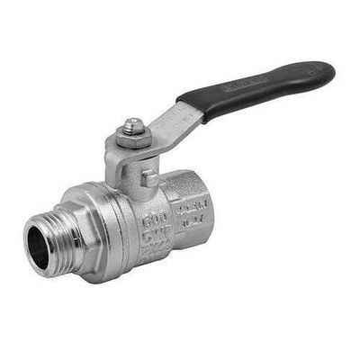 Кран шаровой полнопроходной ELSEN Strong T - 1"1/2 (НР/ВР, PN40, Tmax 150°C,ручка-рычаг черная)