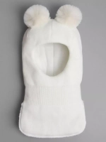 Шапка шлем детская зимняя вязаная