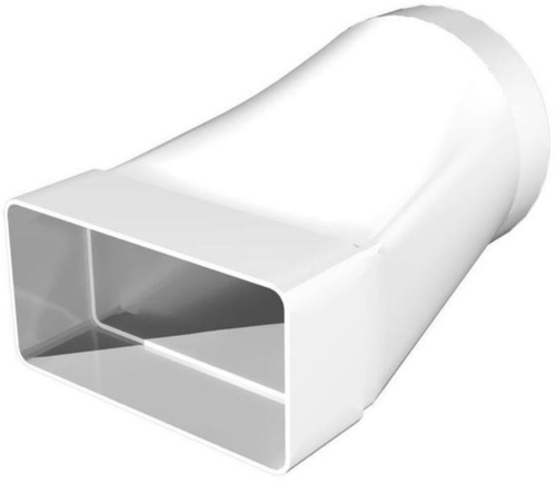 Соединитель угловой 90* плоского воздуховода с круглым 60х120 D100 ERA