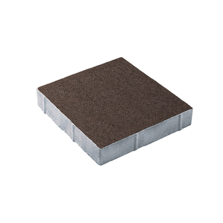 Тротуарная плитка КВАДРАТ 400х400 мм - Гранит Коричневый