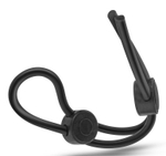 Черное двойное эрекционное лассо Silicone Double Loop Cock Ring (Цвет: черный)