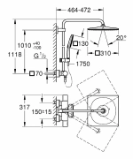 Душевая система Grohe Rainshower System 26649000