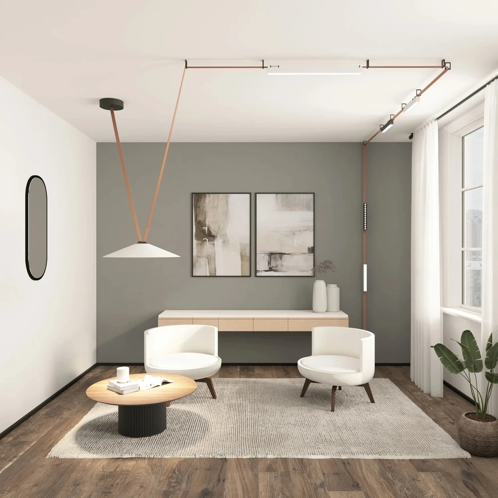 Трековый светильник Denkirs BELTY SMART FLOW DK5668-WH+BK