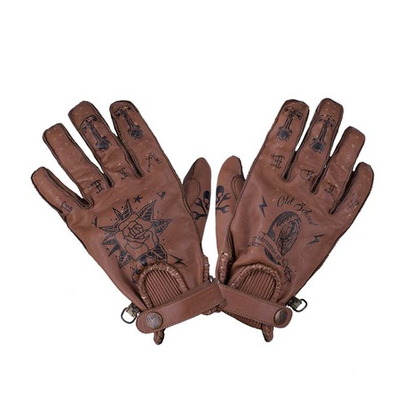 мотоперчатки BY CITY SECOND SKIN Tatto ll Brown
