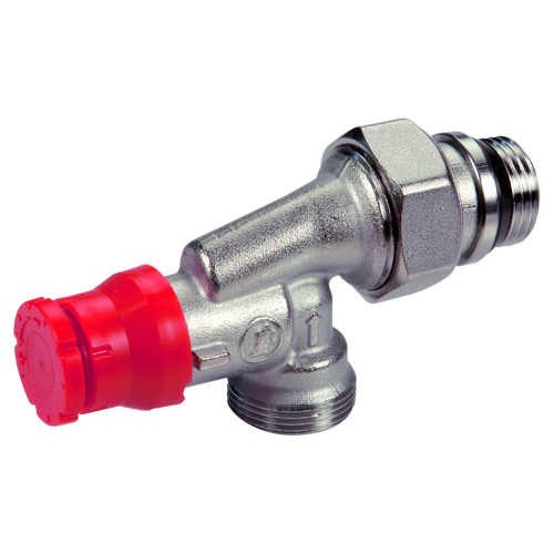 Клапан термостатический Giacomini угловой осевой с преднастройкой 1/2quot; x 16, R415PX242