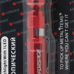 Фонарь телескопический с магнитом 1LED (L:148-365мм), в блистере Forsage F-686ML1