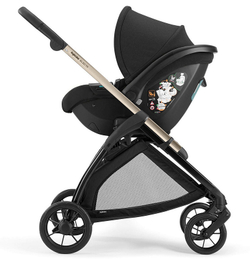 Коляска 3 в 1 Inglesina Electa System Quattro DRW 2025 с подставкой под люльку Upper Black