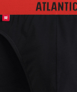 Мужские трусы слипы спорт Atlantic, набор 5 шт., хлопок, черные, 5SMP-004
