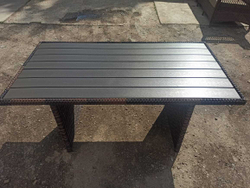 Обеденный стол из искусственного ротанга Кингстон 145х75 арт.571572-3