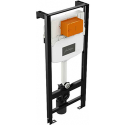 Унитаз c инсталляцией Jacob Delafon Rodin+, сиденье тонкое микролифт, клавиша черная круг E21748RU-00