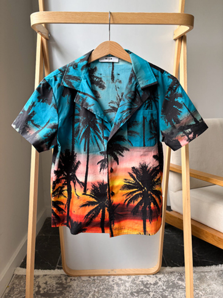 Хлопковая рубашка MSGM, 128