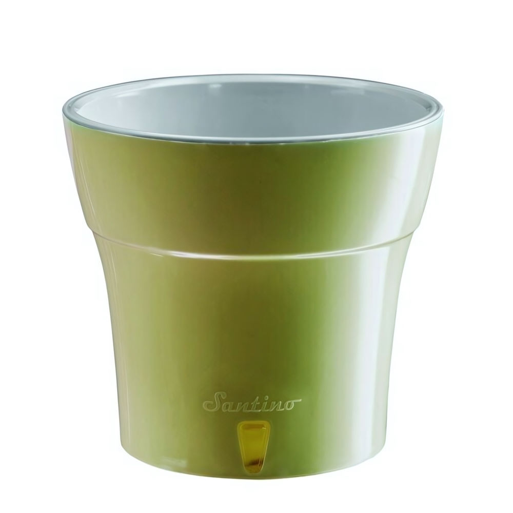 ГОРШОК "ДАЛИ" 0,6 л, оливковый-серый (пластиковый)