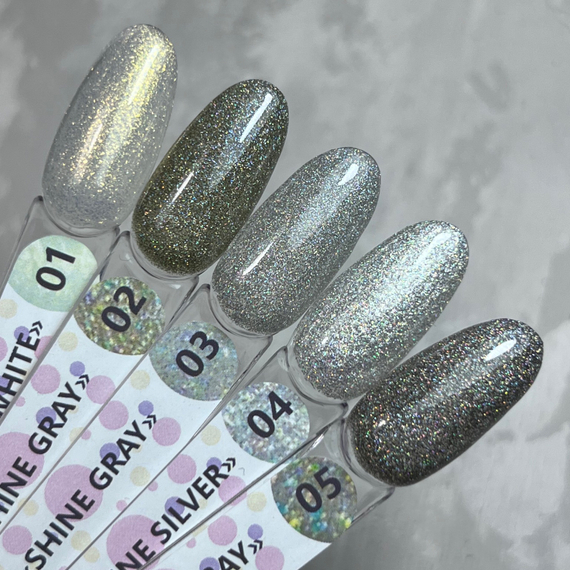 Гель-лак ТМ &quot;HIT gel&quot; №02 Shine Gray, 9 мл