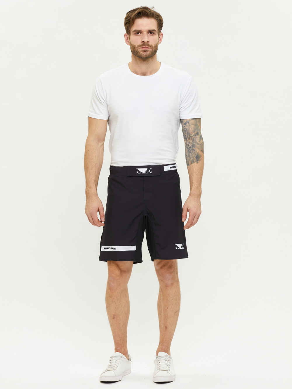 Шорты MMA Bad Boy Oss Grappling Shorts черный/белый