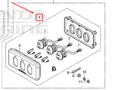 32320-ZVL-601 PANEL ASSY, POWER TRIM-TILT SWITCH (TRIPLE)