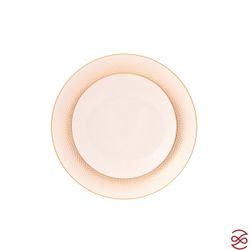 Набор глубоких тарелок Falkenporzellan Deluxe Shape - Rio White Gold 23,5 см (6 шт)