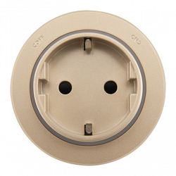 Розетка с заземлением на треке Arte Milano Am-track-sockets-39 397951TS/ES Gold
