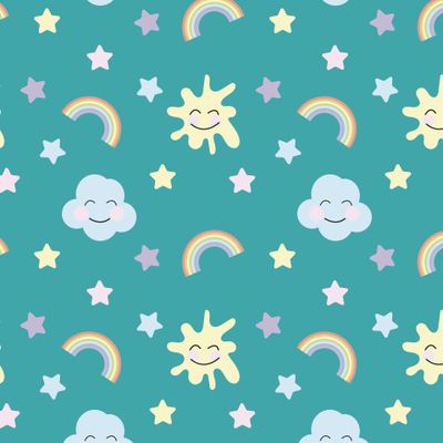 Радуга облако солнце звезды морской