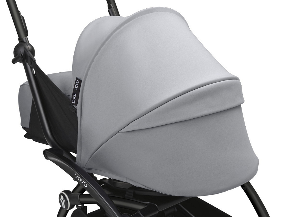 Коляска Stokke YOYO3 Newborn Pack рама чёрная Black 2 в 1 Stone