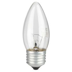 Лампа накаливания ЭРА B-60-E27-230-CL 60Вт 230В свеча прозрачная цветная коробка Е27