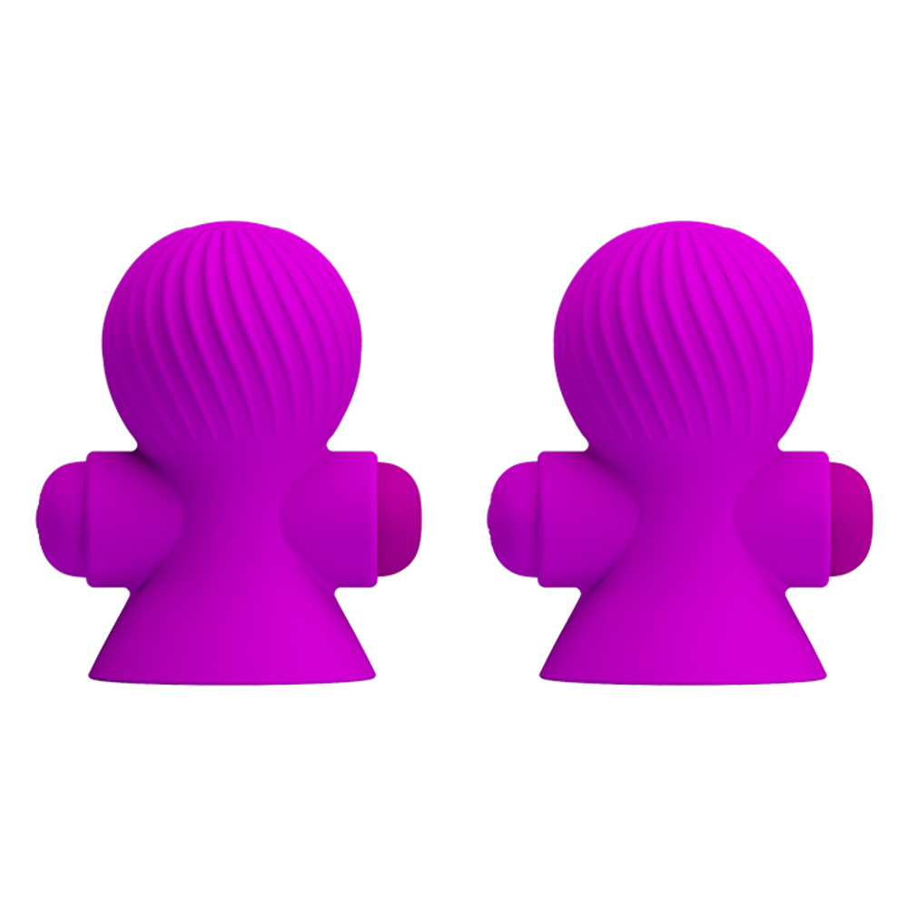 Baile Pretty Love Nipple Sucker - Перезаряжаемые виброприсоски на соски