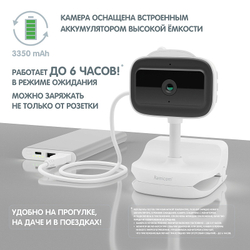 Видеоняня Ramili Baby RRV100KROSHVRC400C с креплениями