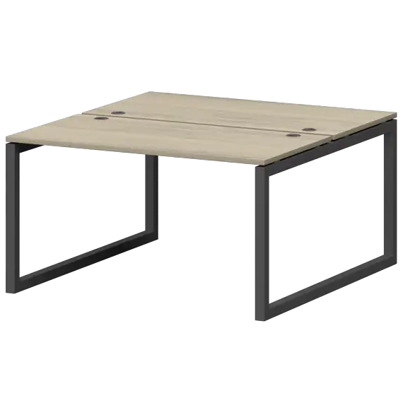 Бенч двойной на металлокаркасе СМС2-О-18К.149.Пр50  1800x1496x750 Смарт