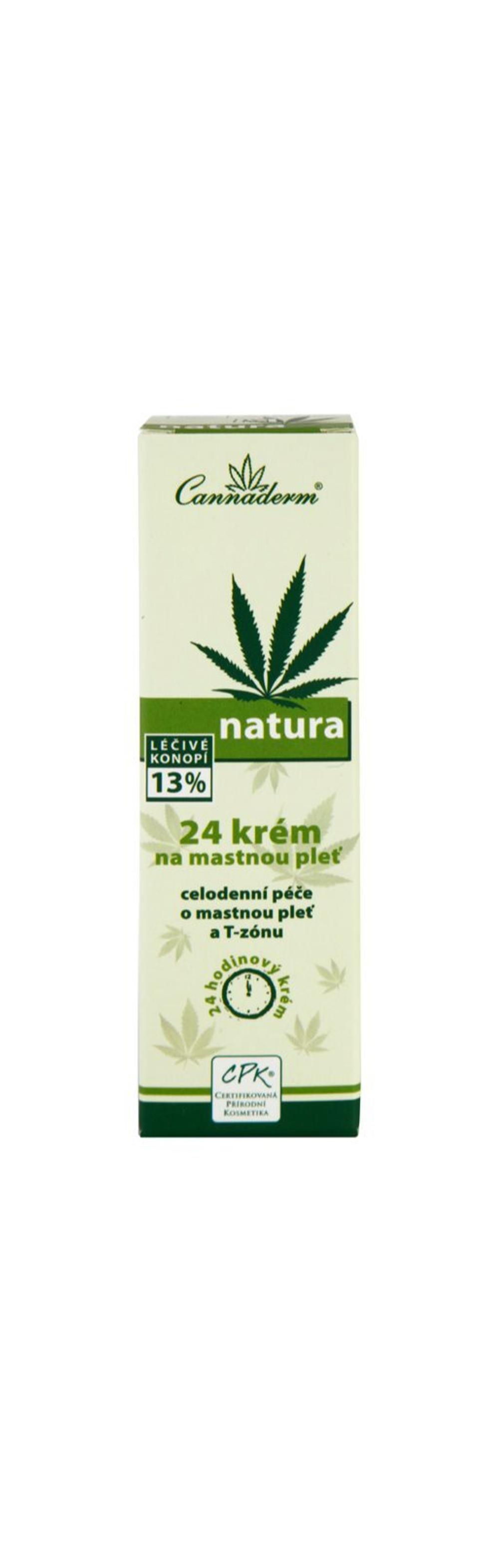 Cannaderm Natura Cream for Oily Skin - дневной и ночной крем для жирной кожи /   75  g  / GTIN 8594059736154