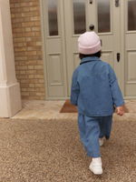 Рубашка джинсовая и брюки джинсовые в комплекте для девочки Next E37-888, Синий