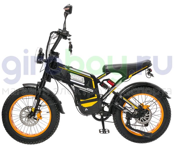 Электровелосипед Minako APEX (48V/20Ah) - Желтый фото №2