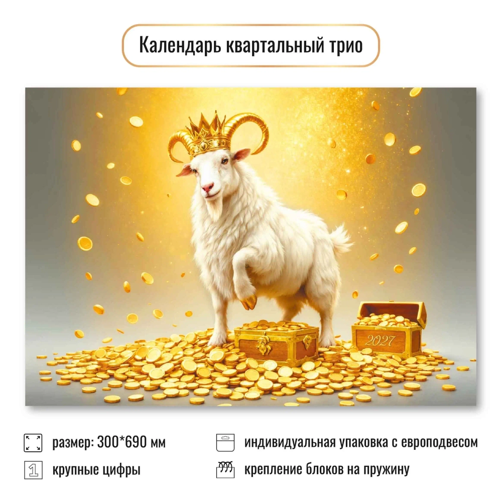 Календарь трио 2027 символ года Мужественности!