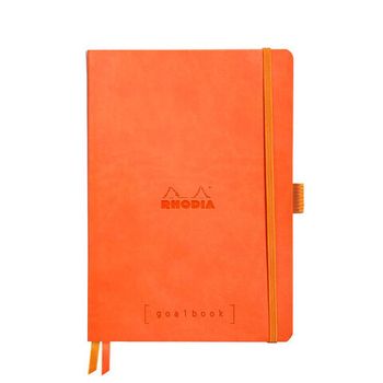 Записная книжка Rhodiarama Goalbook в мягкой обложке A5 точка 90 гр Tangerine оранжевая (117583C)