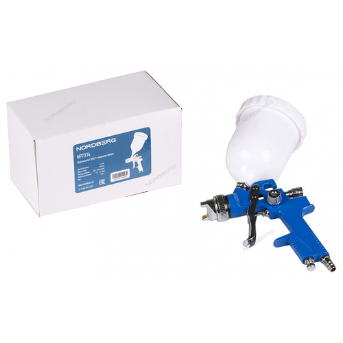 NORDBERG (NP7314) Краскопульт HVLP с верхним баком, сопло 1.4 мм