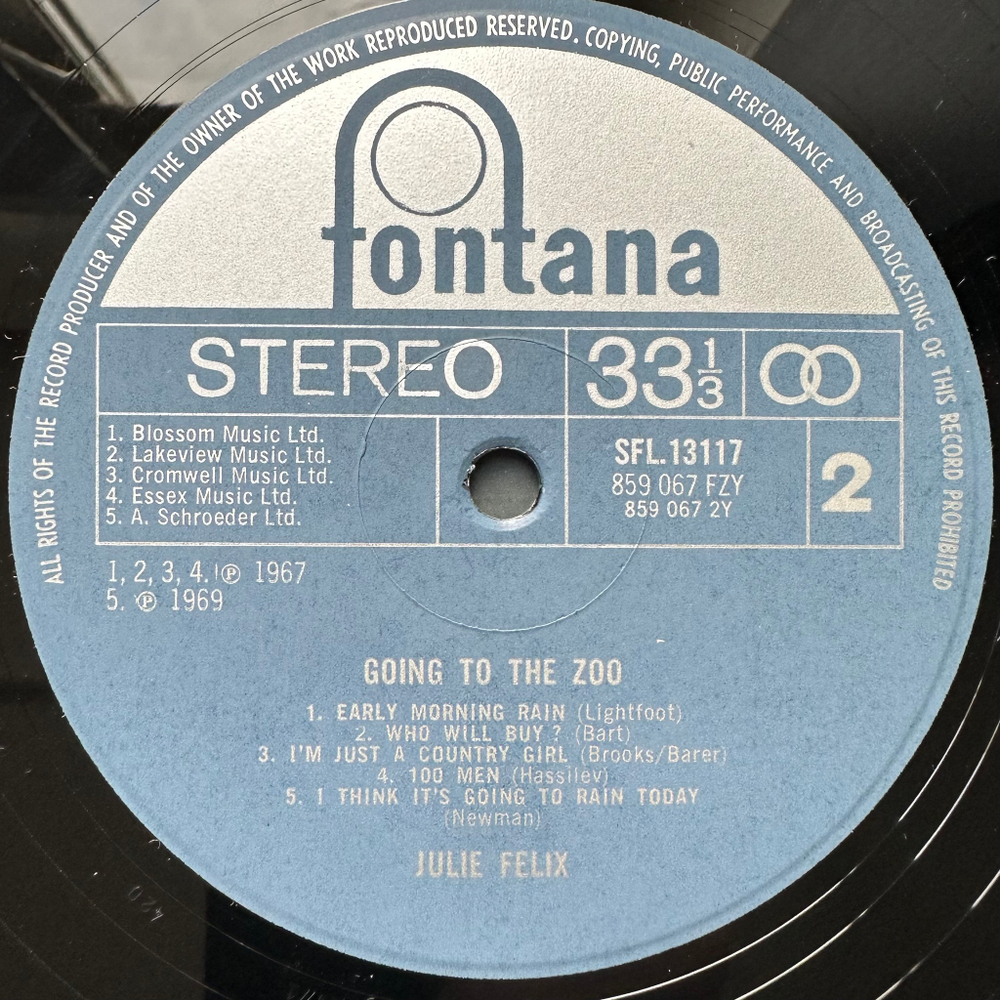 Julie Felix - Going To The Zoo (Англия 1969г.)
