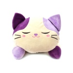 Игрушка мягконабивная Ленивый кот 22см. белый/сиреневый (Fancy)