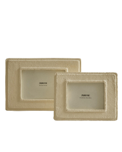 Zara Home Фоторамка из плетёной бумаги, цвет бежевый, 20 см