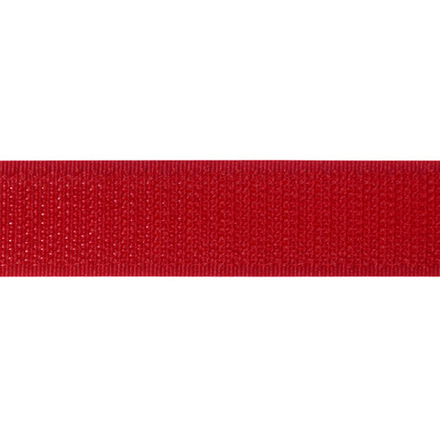 Лента контактная "липучка" 50мм красн. ЖЕСТКАЯ (148) VT (25)