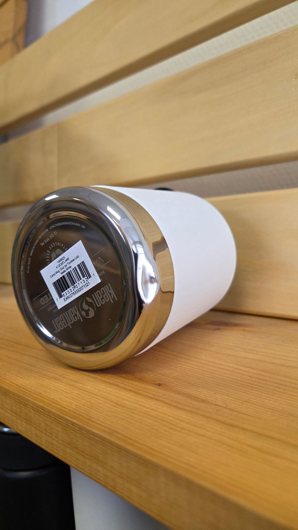Термокружка Klean Kanteen Camp Mug 12oz (355 мл) White (вмятина на донышке)