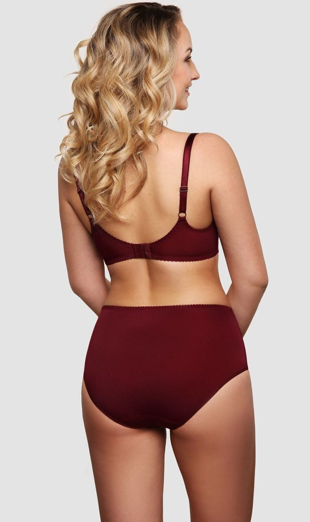 Бюстгальтер-балконет с мягкими кружевными чашками (Размер: 85E) (Цвет: пудровый)