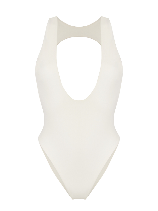 Боди open back — milk