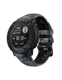 Ремешок 26 мм для Garmin Instinct 2X Solar / Instinct 2X Solar Tactical (Крепление Torch) Камуфляж/Серый