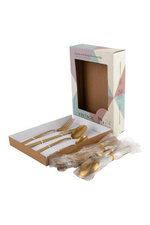 Набор столовых приборов 24 шт. GOLD 18%