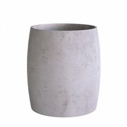 Кашпо CIGAR CONCRETE WHITE D37 H57