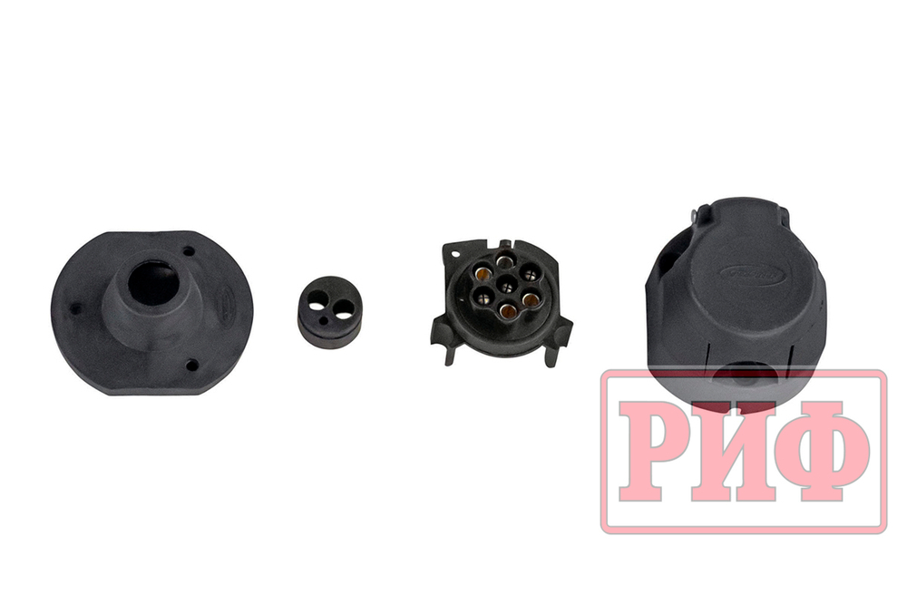 Бампер силовой задний Mitsubishi Pajero IV c квадратом под фаркоп РИФ