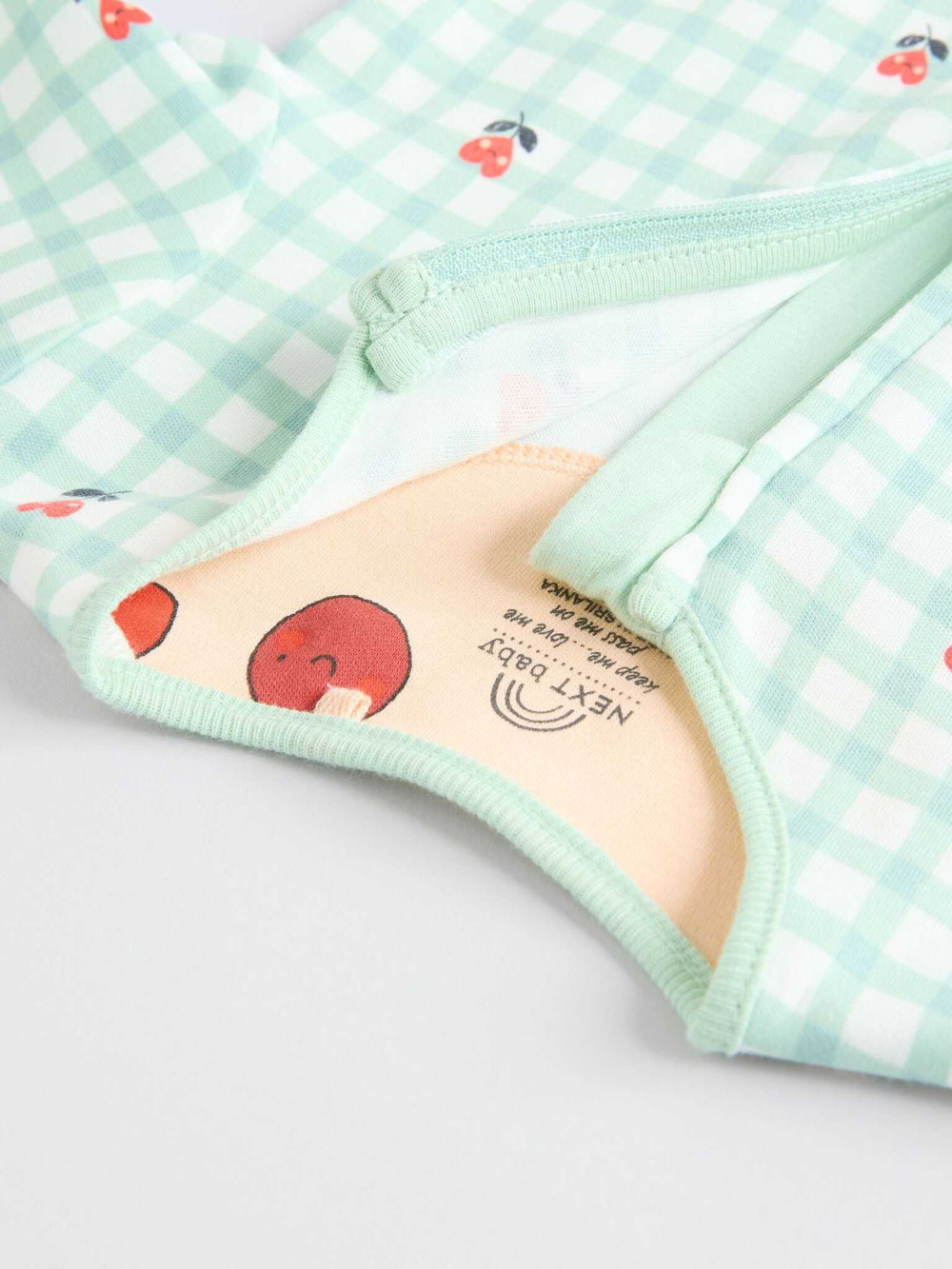 Комбинезон / Cлип для малышей Next AJ2-462, 3 шт., Персиковый, Мятный