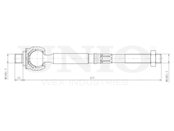 Тяга рулевая UNIO SSP-30083