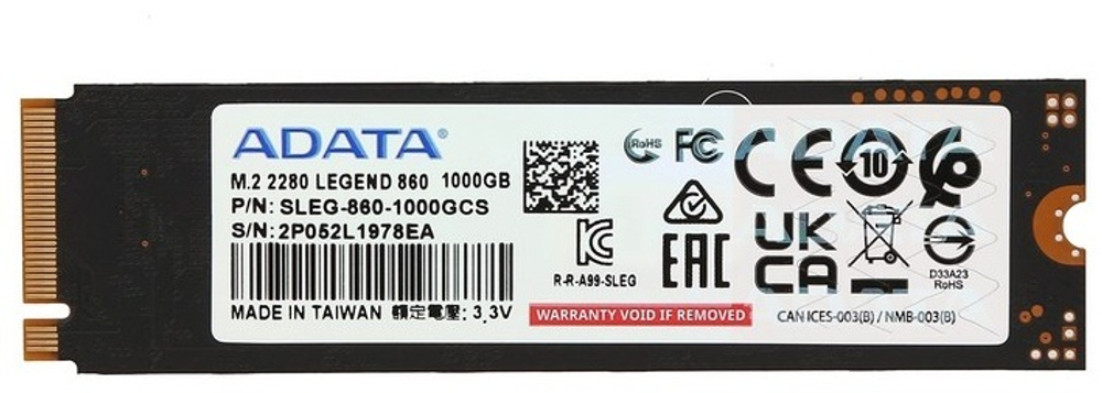SSD ADATA SLEG-860-1000GCS 1000 Гб