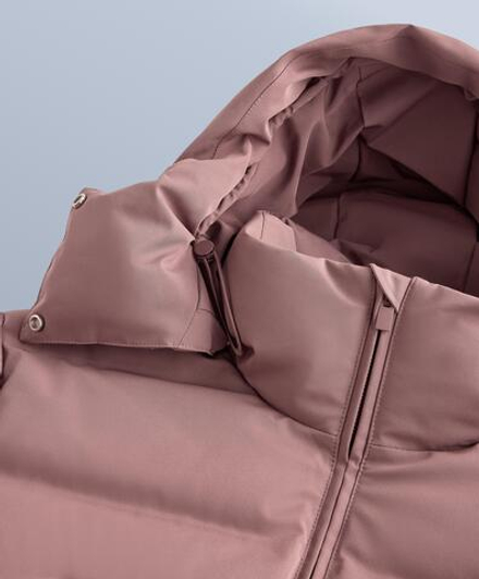 OYSHO Водонепроницаемая пуховая куртка Minardi Piume SKI, фиолетово-розовый