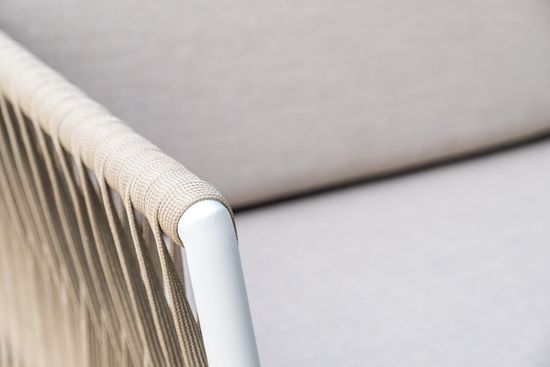 "Касабланка" модульная лаунж-зона из роупа (веревки), каркас из алюминия