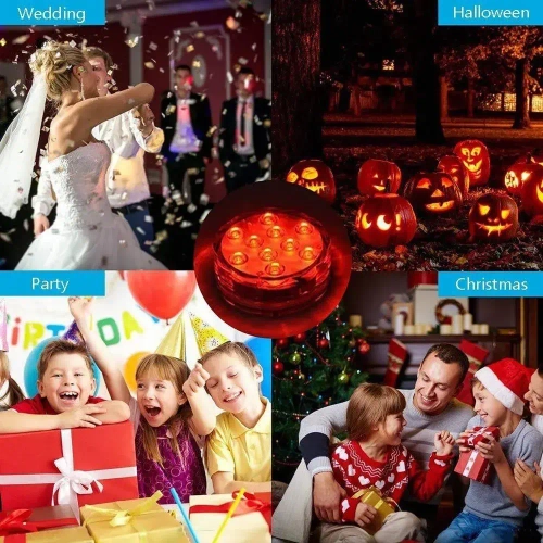 Подводный фонарь подсветка для бассейна, для пруда, светильники для аквариума / светильник для бассейна с пультом - 2 штуки